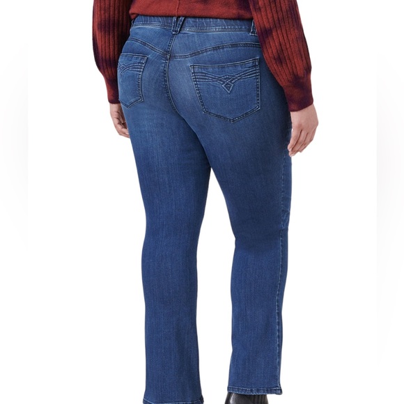 #251W☑️Wit & Wisdom Luxe Touch Itty Bitty Boot Blue Jeans - Picture 14 of 14